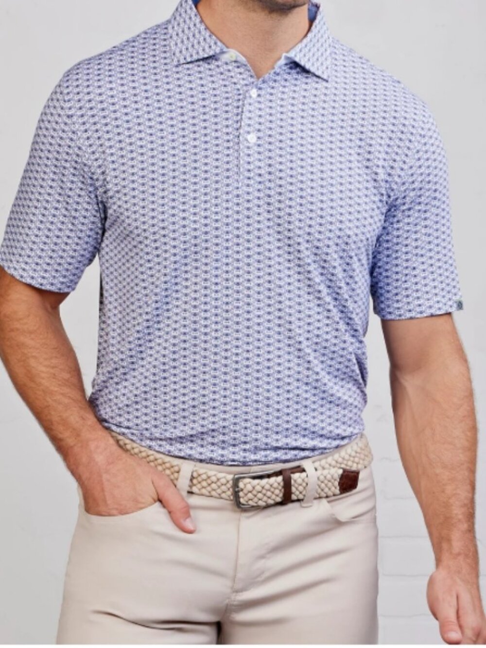 Tasc Performance Men's Medium Cloud Polo Aviation Lightweight Moisture-Wicking